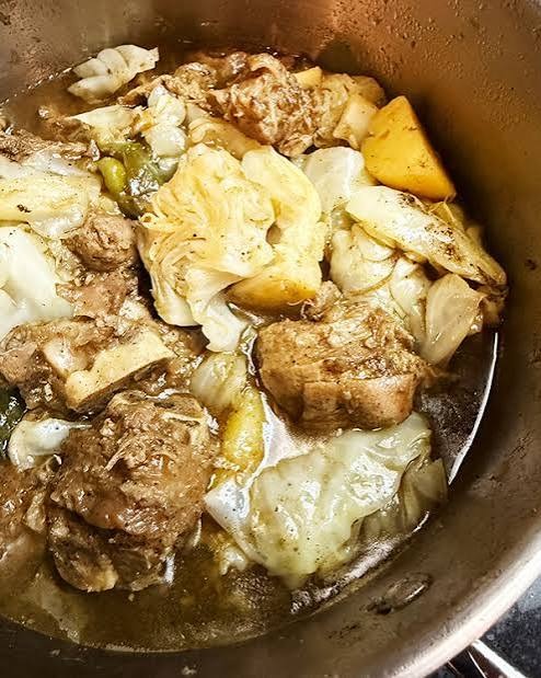 Lamb and Cabbage Bredie by Leon Vermaak